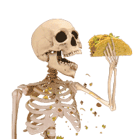 Skull taco