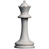 Chess queen white