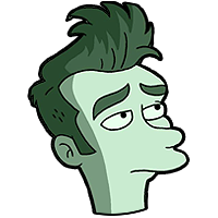 Quilloughby from the Simpsons