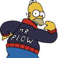 Homer Mr Plow Simpsons